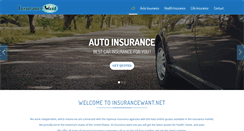 Desktop Screenshot of insurancewant.net
